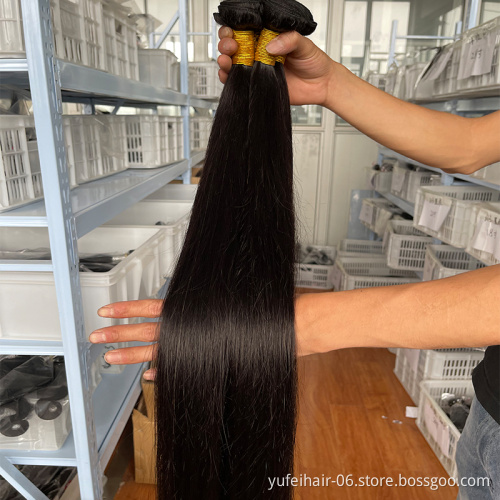 Raw Indian Long Inch Hair Bundles Temple 12A Double Drawn Virgin Human Hair Vendors Natural Wholesale Raw Human Hair Weave